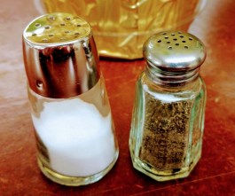 Salt and Pepper shakers at Food at First IMG_20180117 copy